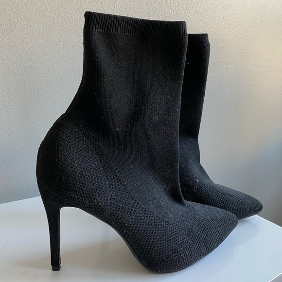 Stiletto heeled sock boots - never worn - Picture 2 of 2